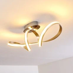 Hofstein Woyens Deckenleuchte LED Edelstahl, 1-flammig -LED Leuchten Verkäufe 2022 woyens deckenleuchte h3295625 8