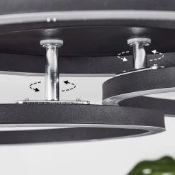 Hofstein Xena Deckenleuchte LED Schwarz, 1-flammig, Fernbedienung -LED Leuchten Verkäufe 2022 xena deckenleuchte h3560709 5