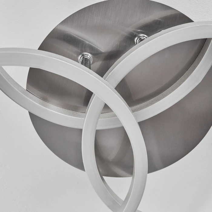 Hofstein Xena Deckenleuchte LED Nickel-Matt, 1-flammig, Fernbedienung 3 Hofstein Xena Deckenleuchte LED Nickel-Matt, 1-flammig, Fernbedienung – Bild 3