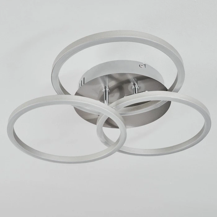 Hofstein Xena Deckenleuchte LED Nickel-Matt, 1-flammig, Fernbedienung 7 Hofstein Xena Deckenleuchte LED Nickel-Matt, 1-flammig, Fernbedienung – Bild 7