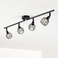 Hofstein Yalmhill Deckenleuchte LED Schwarz, 4-flammig -LED Leuchten Verkäufe 2022 yalmhill deckenleuchte h3318553 4