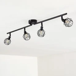 Hofstein Yalmhill Deckenleuchte LED Schwarz, 4-flammig -LED Leuchten Verkäufe 2022 yalmhill deckenleuchte h3318553 5