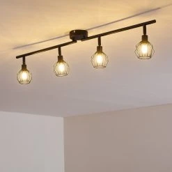 Hofstein Yalmhill Deckenleuchte LED Schwarz, 4-flammig -LED Leuchten Verkäufe 2022 yalmhill deckenleuchte h3318553 7