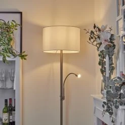 Hofstein Yuruyacu Stehleuchte LED Nickel-Matt, 2-flammig 16 Hofstein Yuruyacu Stehleuchte LED Nickel-Matt, 2-flammig -LED Leuchten Verkäufe 2022 yuruyacu stehleuchte h3576809 6