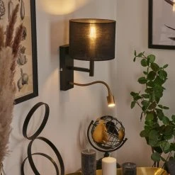 Hofstein Yuruyacu Wandleuchte LED Messing, Schwarz, 2-flammig 18 Hofstein Yuruyacu Wandleuchte LED Messing, Schwarz, 2-flammig -LED Leuchten Verkäufe 2022 yuruyacu wandleuchte h3575529 6