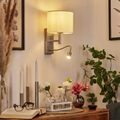 Hofstein Yuruyacu Wandleuchte LED Nickel-Matt, 2-flammig -LED Leuchten Verkäufe 2022 yuruyacu wandleuchte h3575628 6