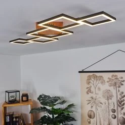 Hofstein Zocca Deckenleuchte LED Braun, Holz dunkel, 1-flammig -LED Leuchten Verkäufe 2022 zocca deckenleuchte h3438596 10