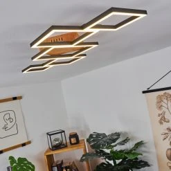 Hofstein Zocca Deckenleuchte LED Braun, Holz dunkel, 1-flammig -LED Leuchten Verkäufe 2022 zocca deckenleuchte h3438596 8