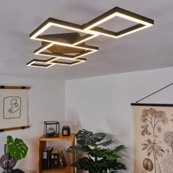 Hofstein Zocca Deckenleuchte LED Schwarz, 1-flammig -LED Leuchten Verkäufe 2022 zocca deckenleuchte h3438619 6