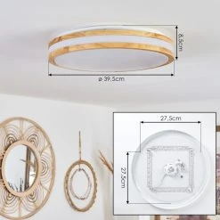 Hofstein Zurzach Deckenleuchte LED Weiß, Naturfarben, 1-flammig -LED Leuchten Verkäufe 2022 zurzach deckenleuchte h3458068 3